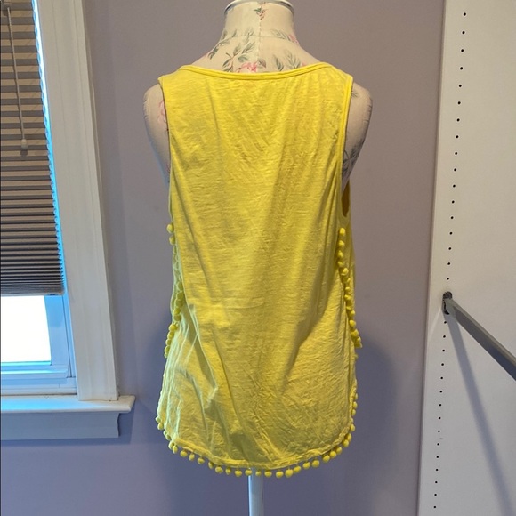 Lilly Pulitzer Yellow Embellished Sleeveless Tank Top - Picture 6 of 10